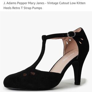 J. Adam’s black Mary Jane Heels Shoes - size 8